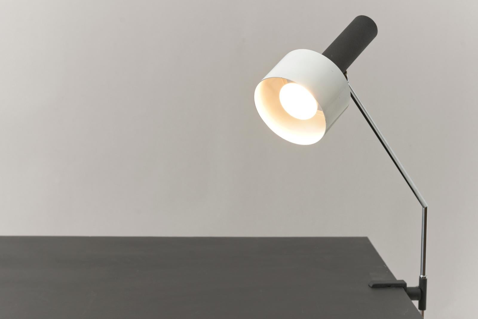 Mid-20th Century Table Lamp in black and white, Switzerland - 1960 For Sale