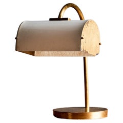 Lampada da tavolo in ottone anni '50