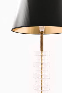 Table Lamp in Brass and Glass by Carl Fagerlund, 1960s