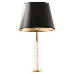Table Lamp in Brass and Glass by Carl Fagerlund, 1960s