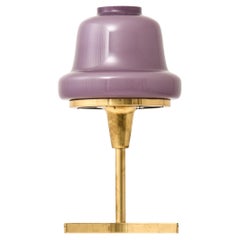Lampe de table en laiton et verre par Hans-Agne Jakobsson, années 1950