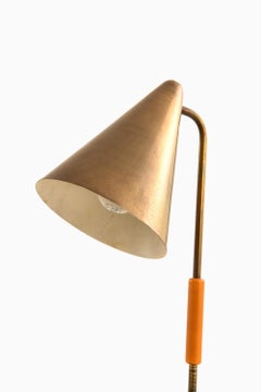 Table Lamp in Brass and Lacquer, 1950s