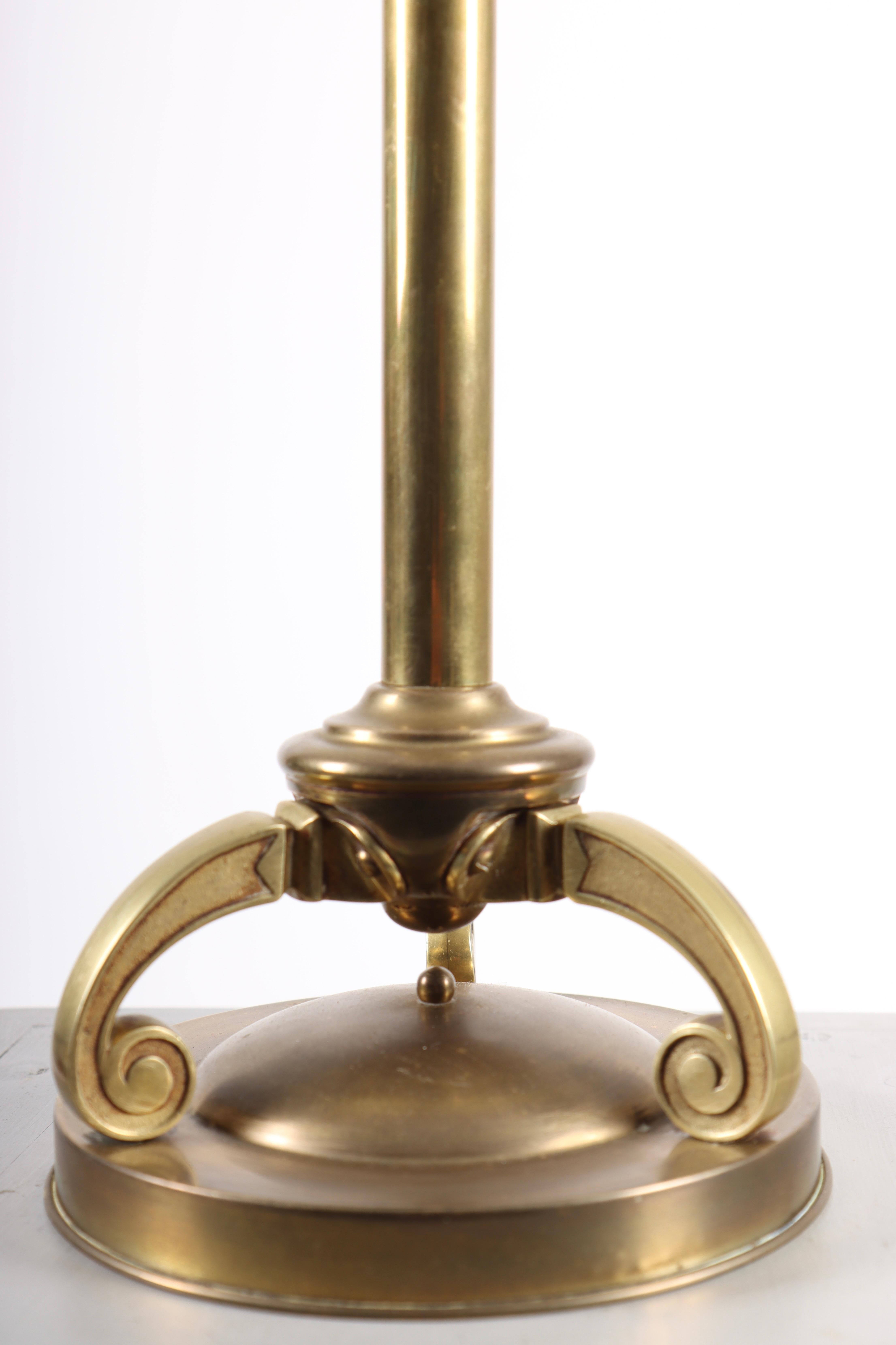 Scandinavian Modern Table Lamp in Brass by Fog & Mørup 1930s For Sale
