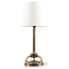 Vintage Table Lamp in Brass by Fog & Mørup 1930s