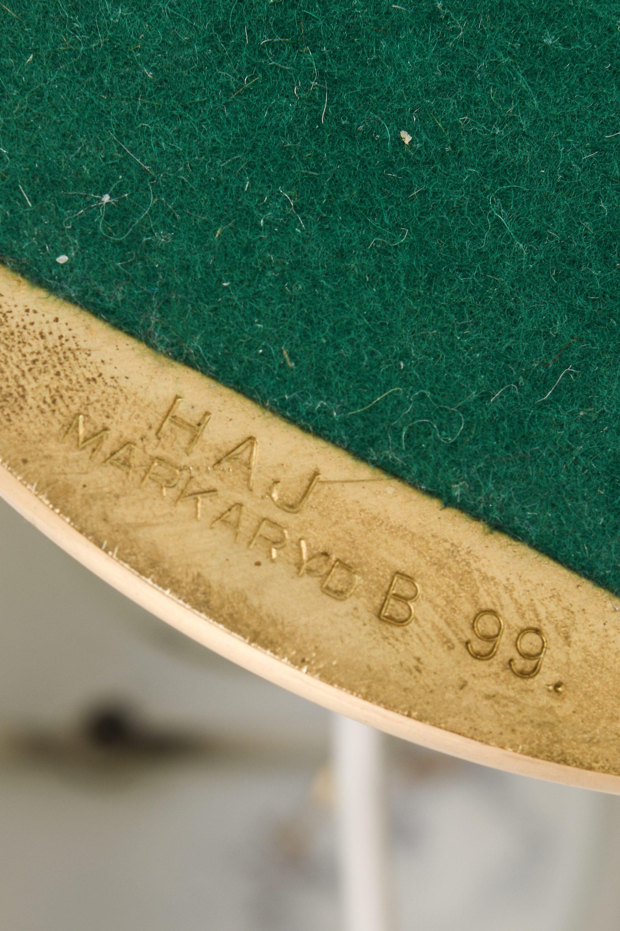 Laiton Lampe de table en laiton par Hans-Agne Jakobsson, années 1950 en vente