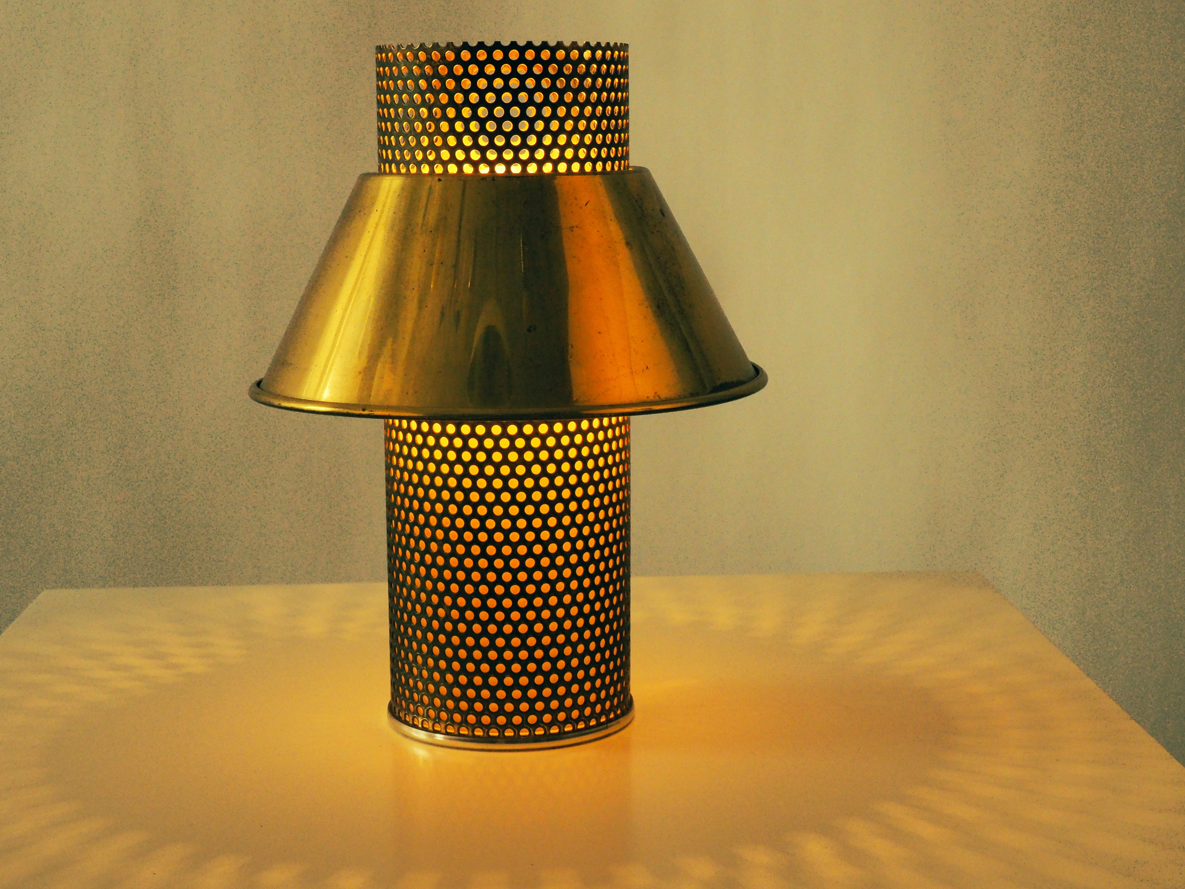 Scandinavian Modern Table Lamp in Brass by Hans Agne Jakobsson