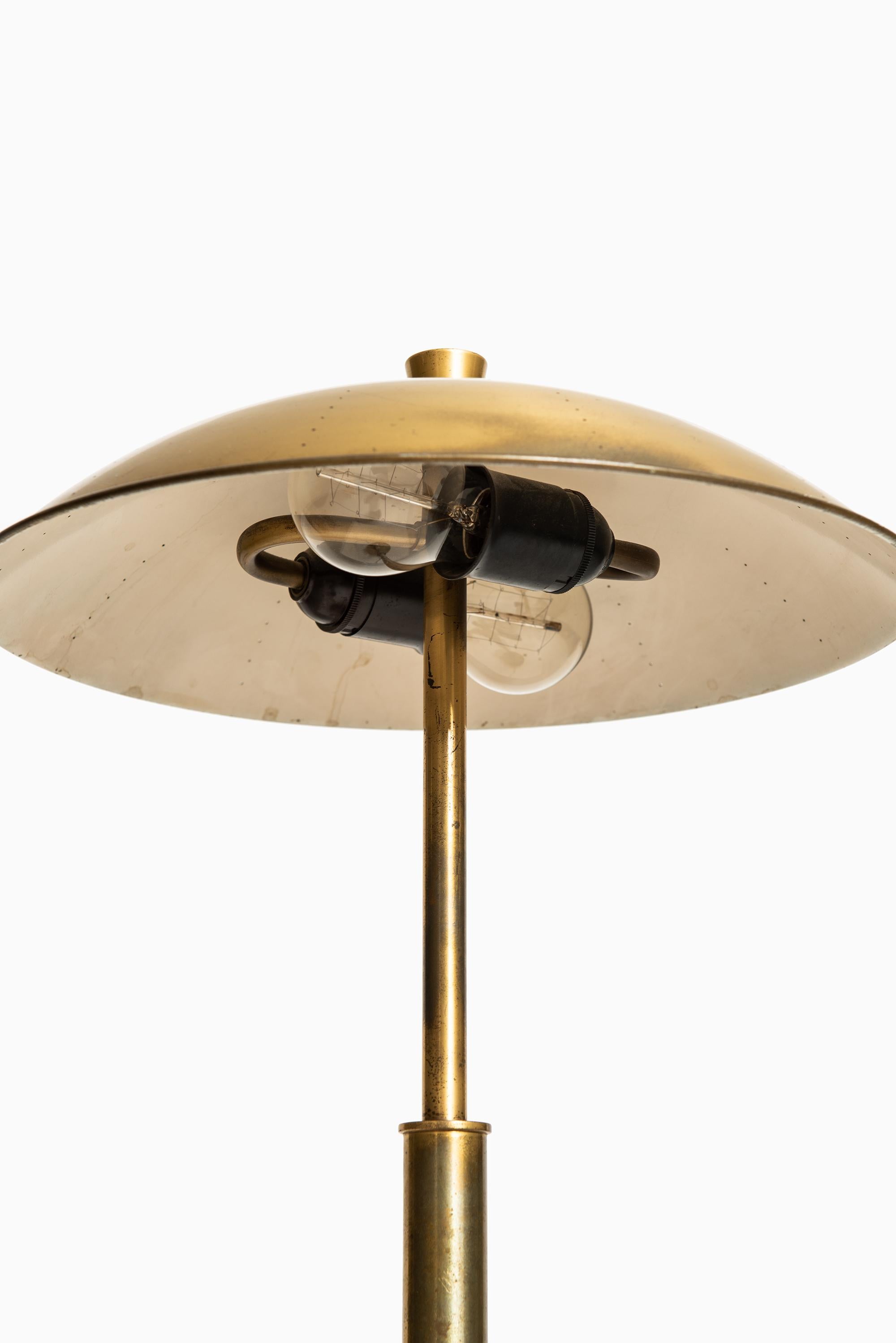Scandinavian Modern Table Lamp in Brass by Unknown Designer Produced in Sweden