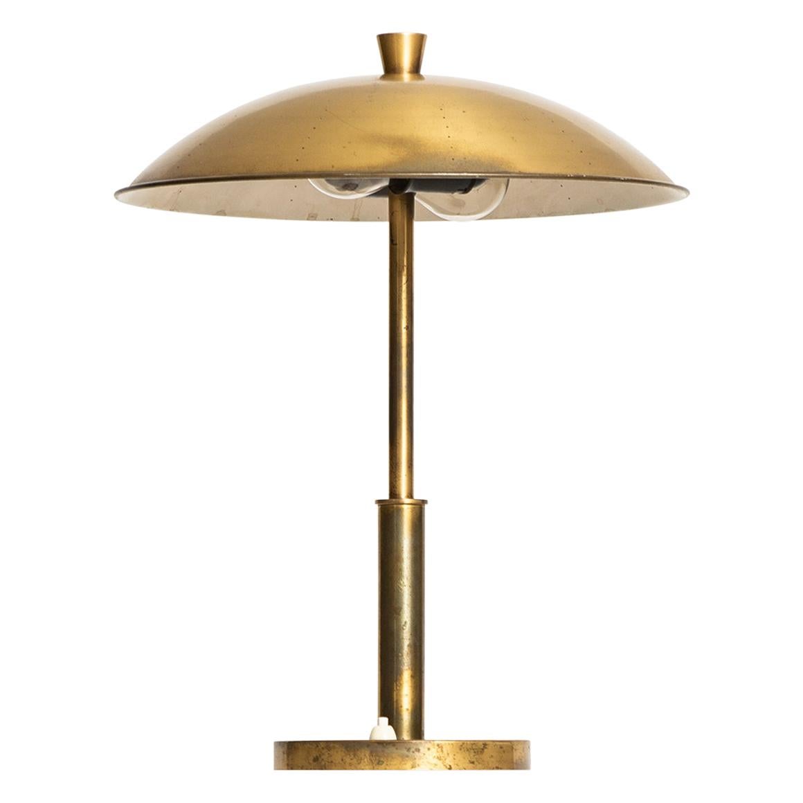 Table Lamp in Brass by Unknown Designer Produced in Sweden
