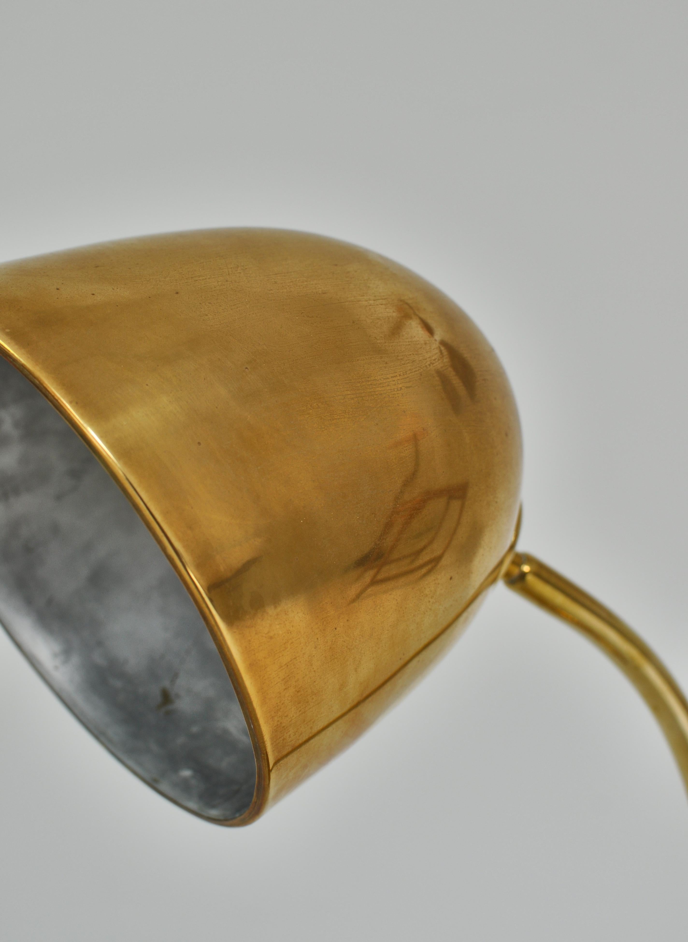 Table Lamp in Brass by Vilhelm Lauritzen for Fog & Mørup, 1940s 4