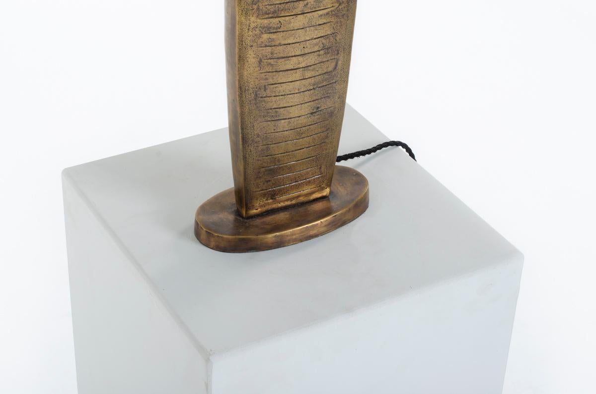 Lámpara de sobremesa de bronce 1950 4