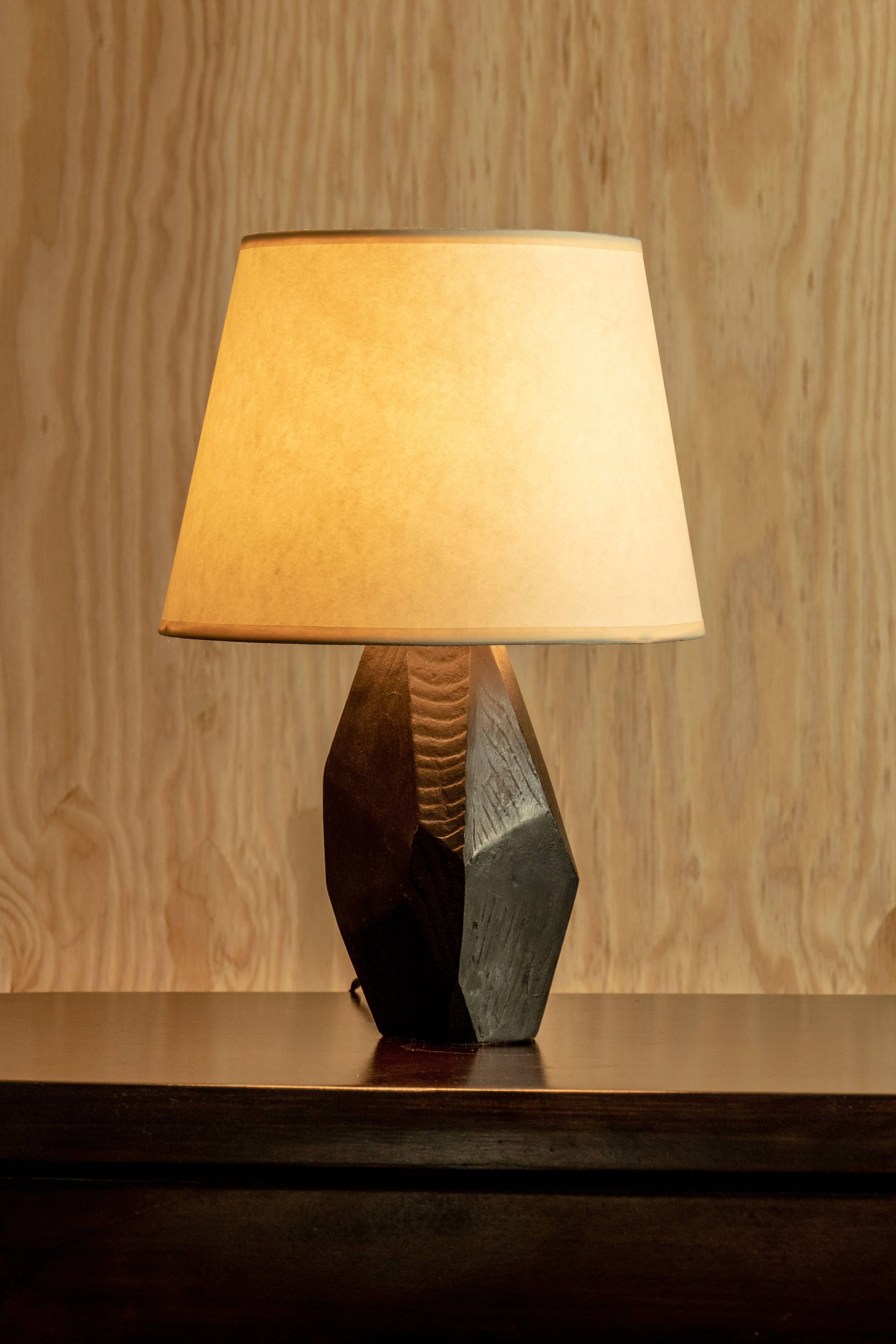 French Table Lamp in Bronze by Jacques Jarrige 