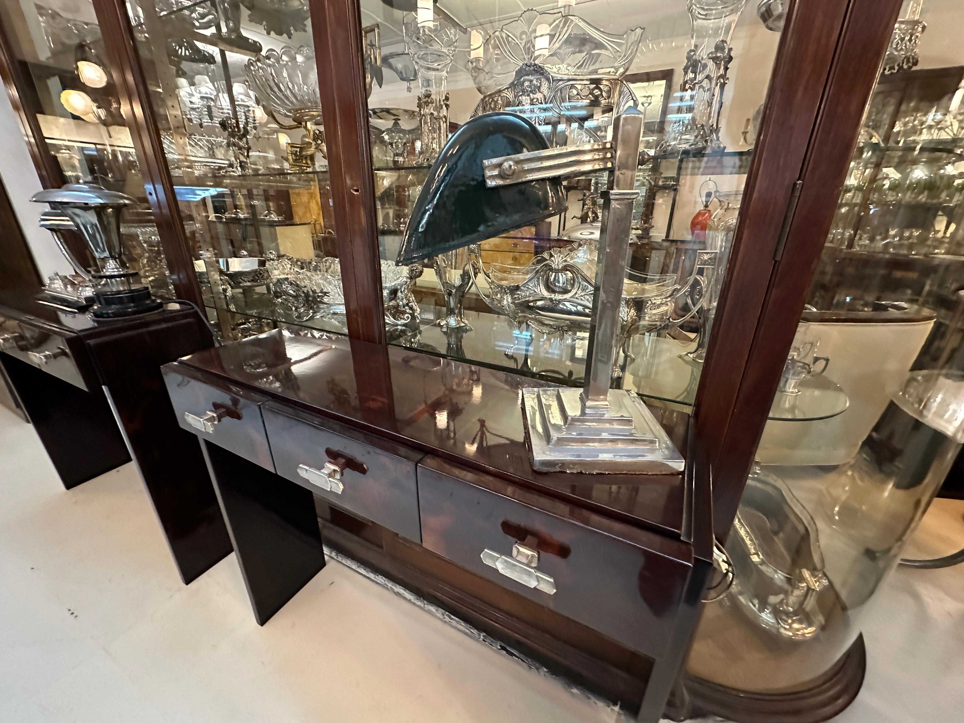 Lámpara de sobremesa, en bronce, Estilo: Jugendstil, Art Nouveau, Libertad,  1900 Inglés en venta