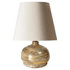 Table Lamp in Ceramic Brown color France 1960