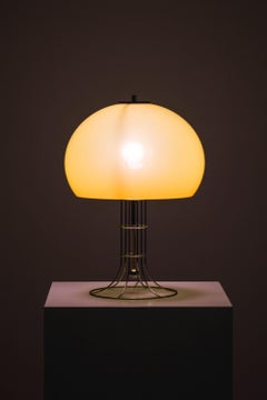 Table Lamp in Chromed Steel and Plastic, 1970's