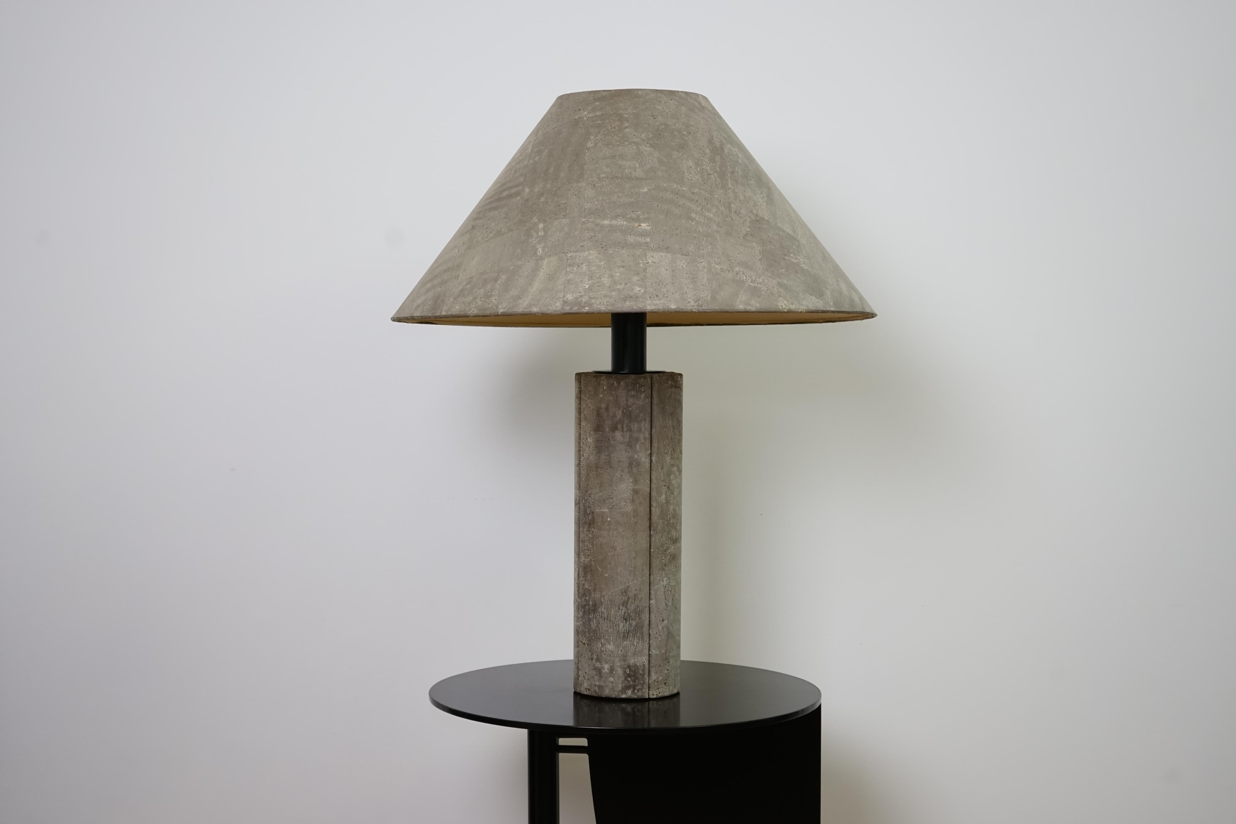 A Piece of Design History: Vintage Cork Lamp by Ingo Maurer
Secure a rare one-of-a-kind piece for your home - this original vintage cork lamp by Ingo Maurer. As one of the early, unique creations of the German designer, this vintage lamp embodies