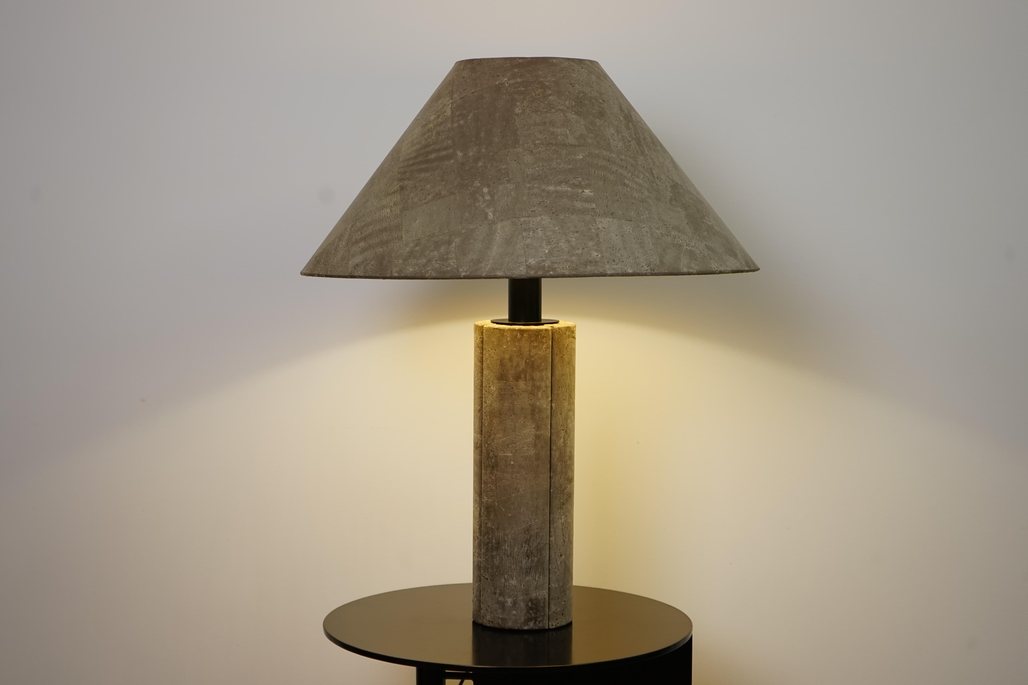 German Table Lamp in Cork by Ingo Maurer for Design M For Sale
