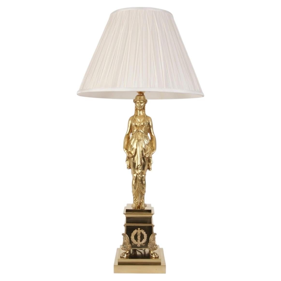 Table Lamp In Empire Style, Europe, Second Half of 19th Century For Sale