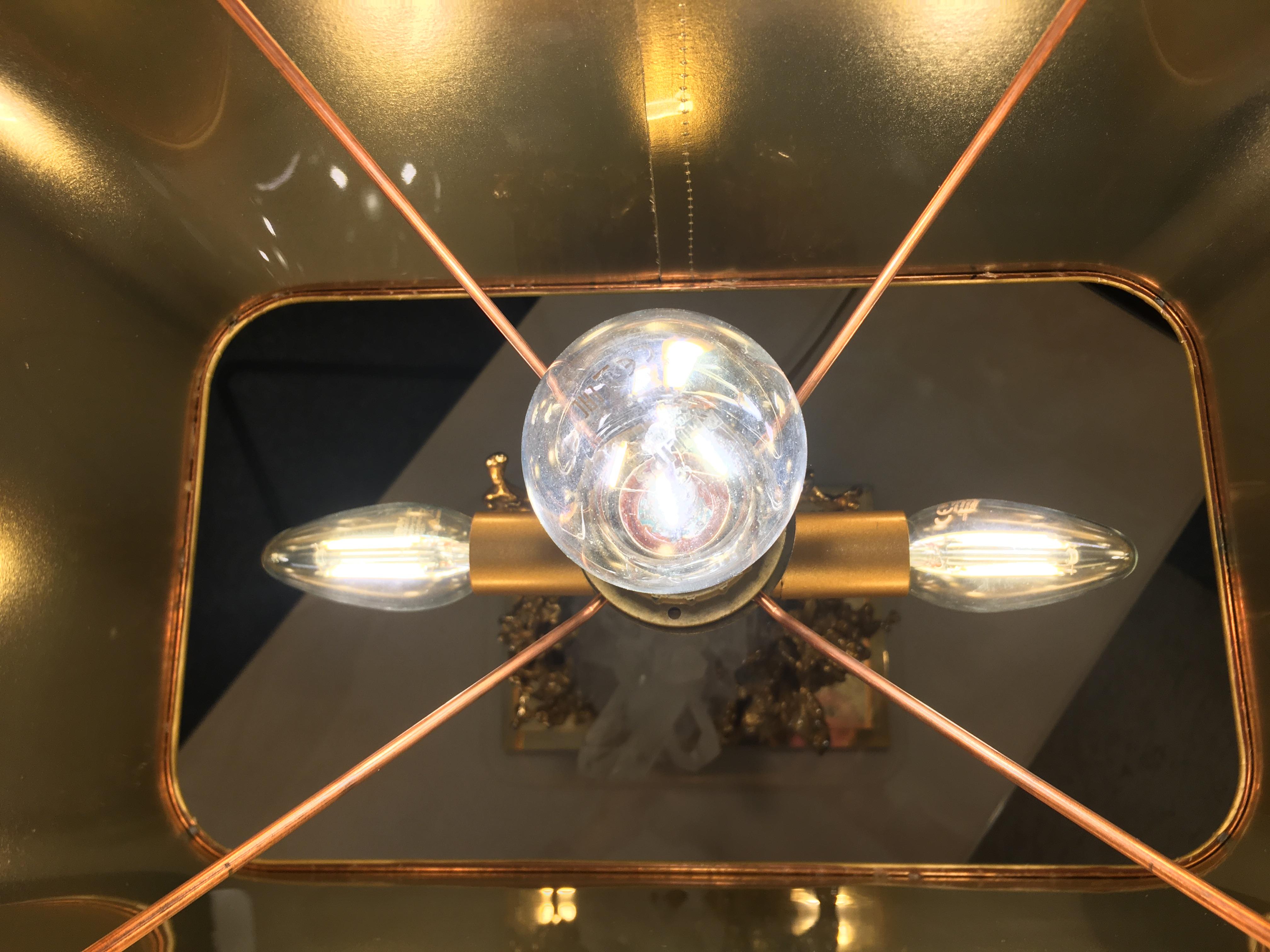 Table Lamp in Gilded Bronze and Rock Crystal, Claude-Victor Boeltz Paris 1