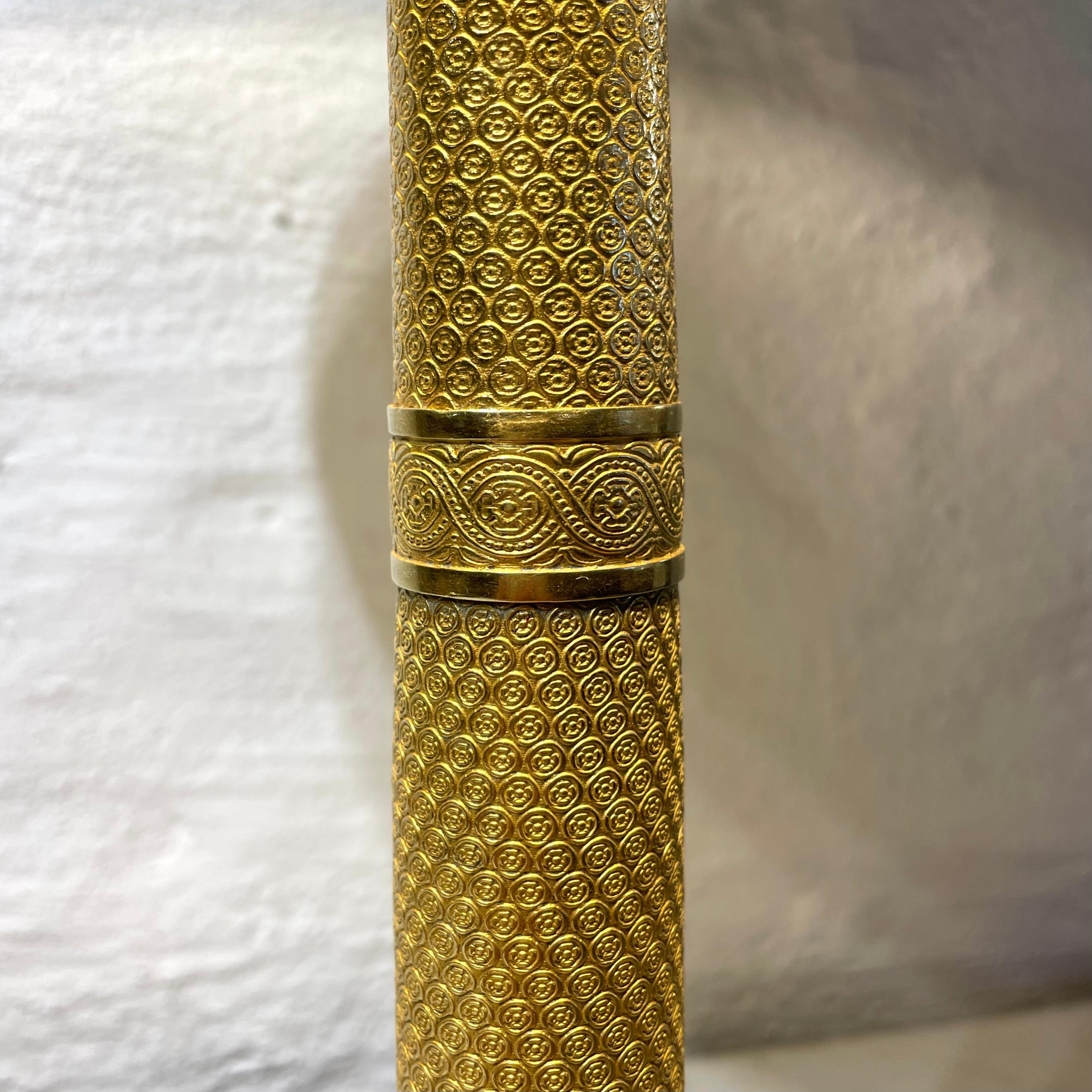 Table Lamp in Gilded Bronze, Originally an Empire Candlestick from the 1820s 1