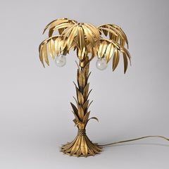 Table Lamp in Gilded Metal by Hans Kögl, circa 1970