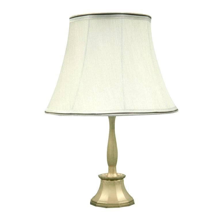 Table Lamp in Gilt Metal by Just Andersen For Sale