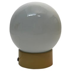 Lámpara de sobremesa de cristal, 1950, italiana