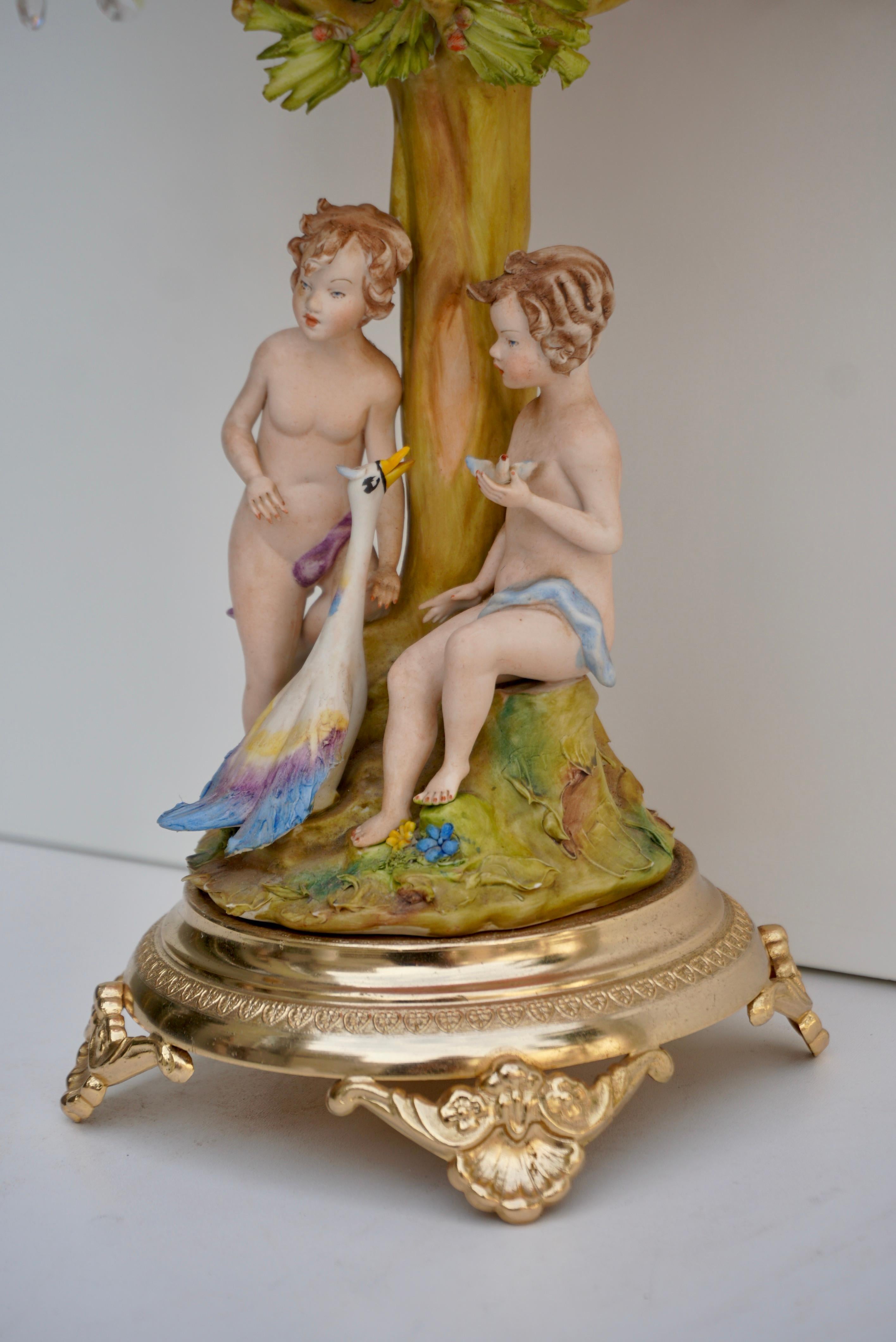 20ième siècle Lampe de table de style Louis XV en vente