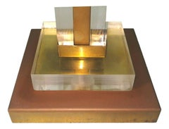 Table Lamp in Lucite "Samantha" Manufacture Corinne Halna, 1970s