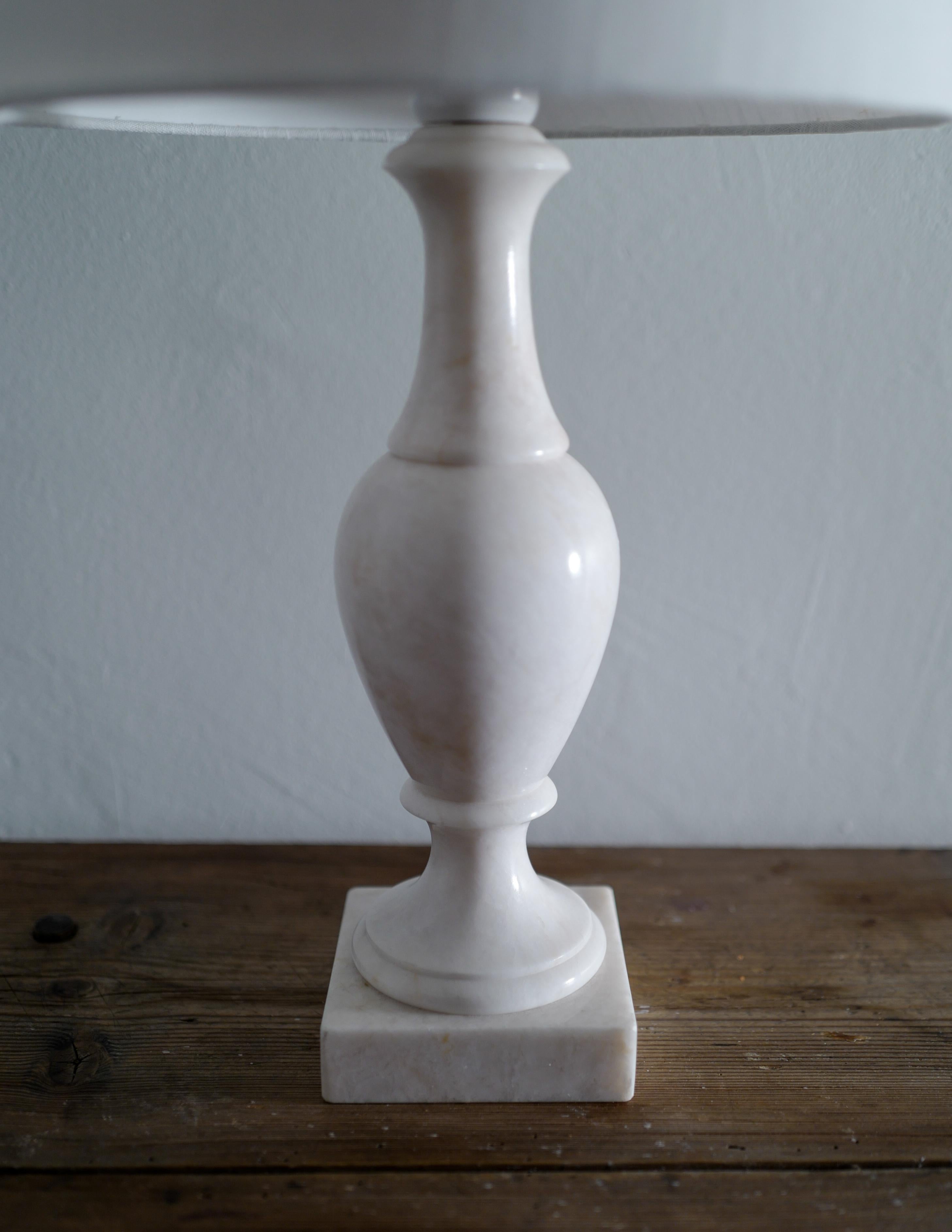 Table Lamp in Marble, 1970s In Good Condition In Stockholm, SE