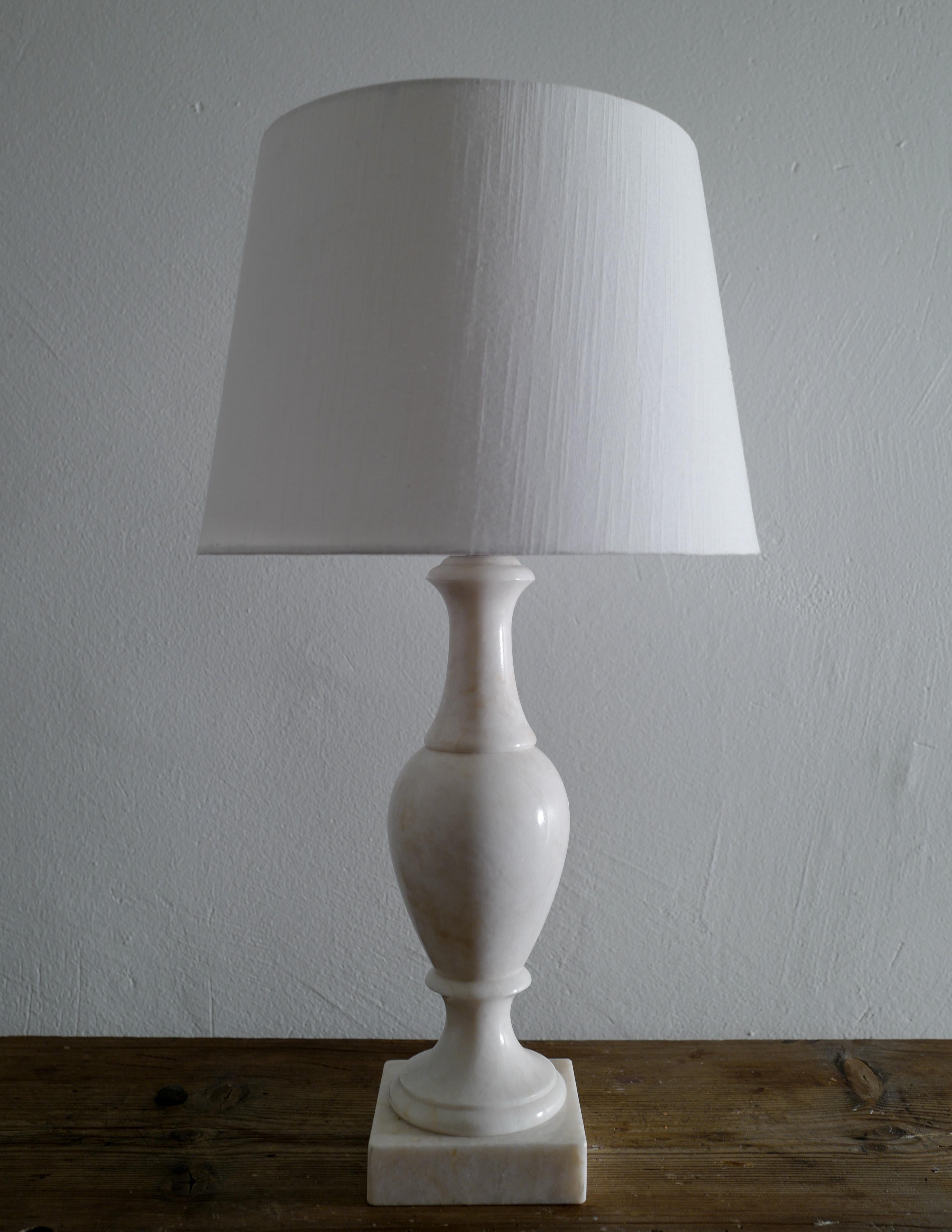 Swedish Table Lamp in Marble, 1970s
