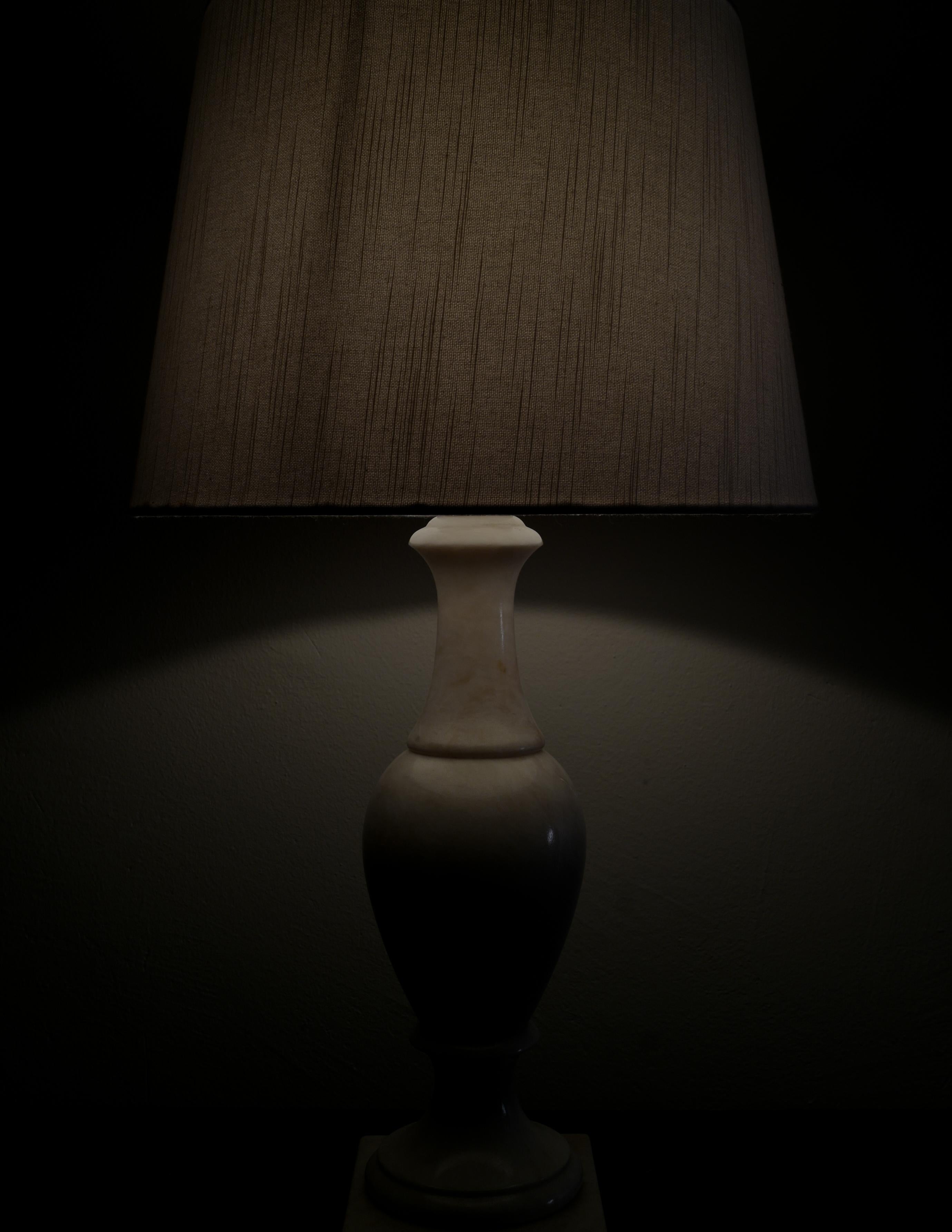 Late 20th Century Table Lamp in Marble, 1970s