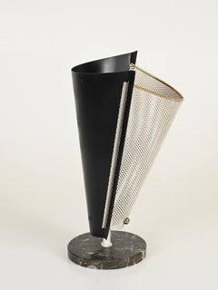 Table Lamp in Marble, Brass and Metal by A. Lelli for Stilnovo, Italy, 1950s