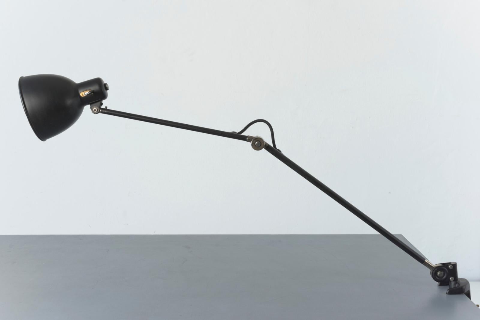 Table Lamp in metal for BAG Turgi, Switzerland - 1935 In Good Condition For Sale In Berlin, DE