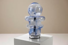 Lámpara de sobremesa de cristal de Murano de Carlo Nason para Mazzega, Italia Años 70