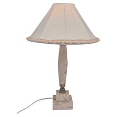 Lampe de table en onyx et en travertin, modernité du milieu du siècle dernier, années 1970
