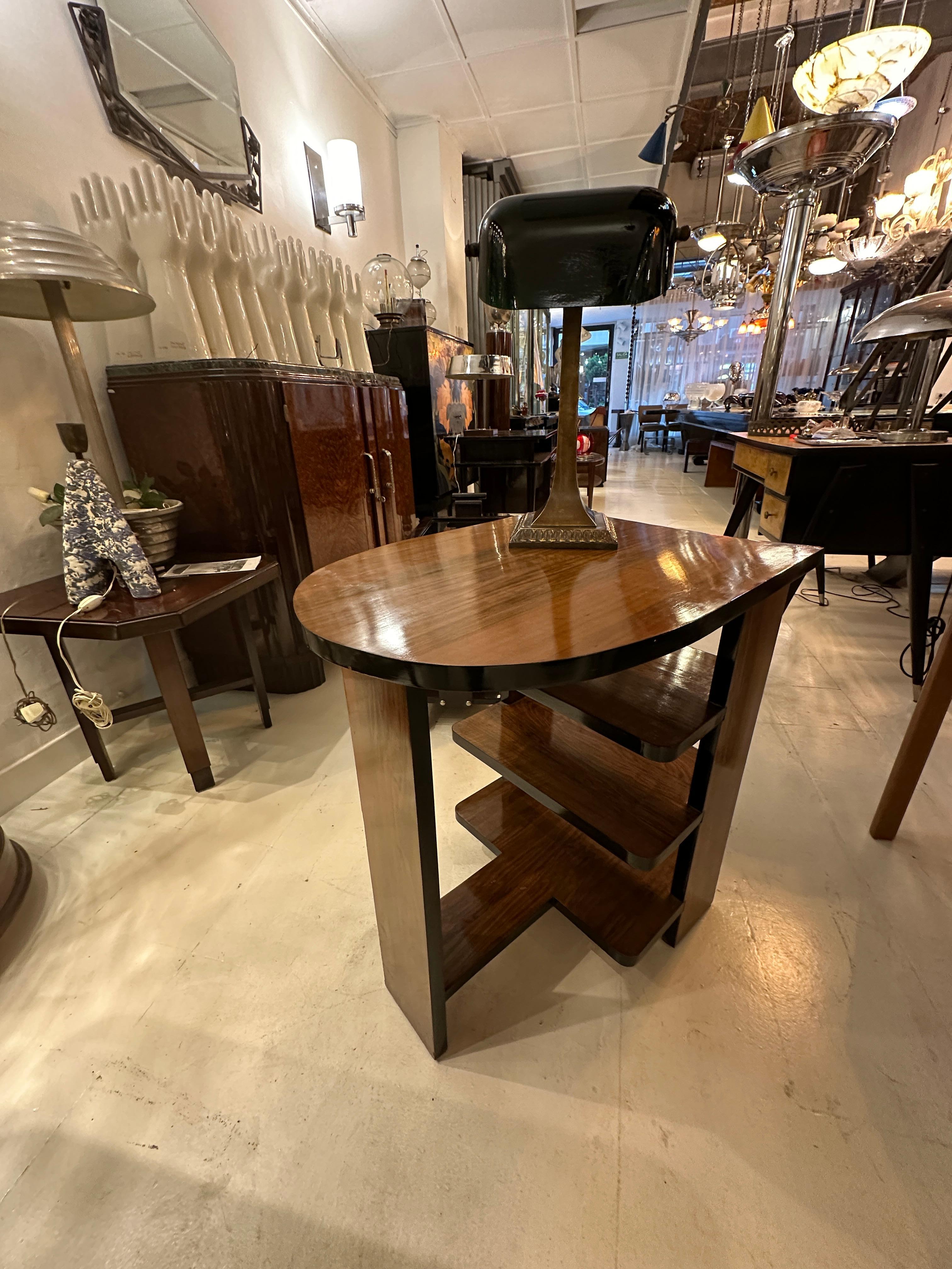 Lámpara de mesa, en opalina y bronce, Estilo: Jugendstil, Art Nouveau, Libertad,  1900 en venta 6