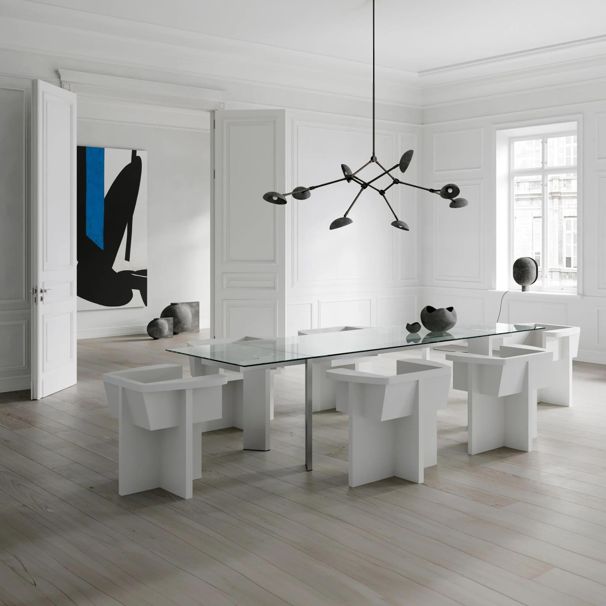 Lámpara de Sobremesa de Aluminio Oxidado, Obra Contemporánea. Francés en venta