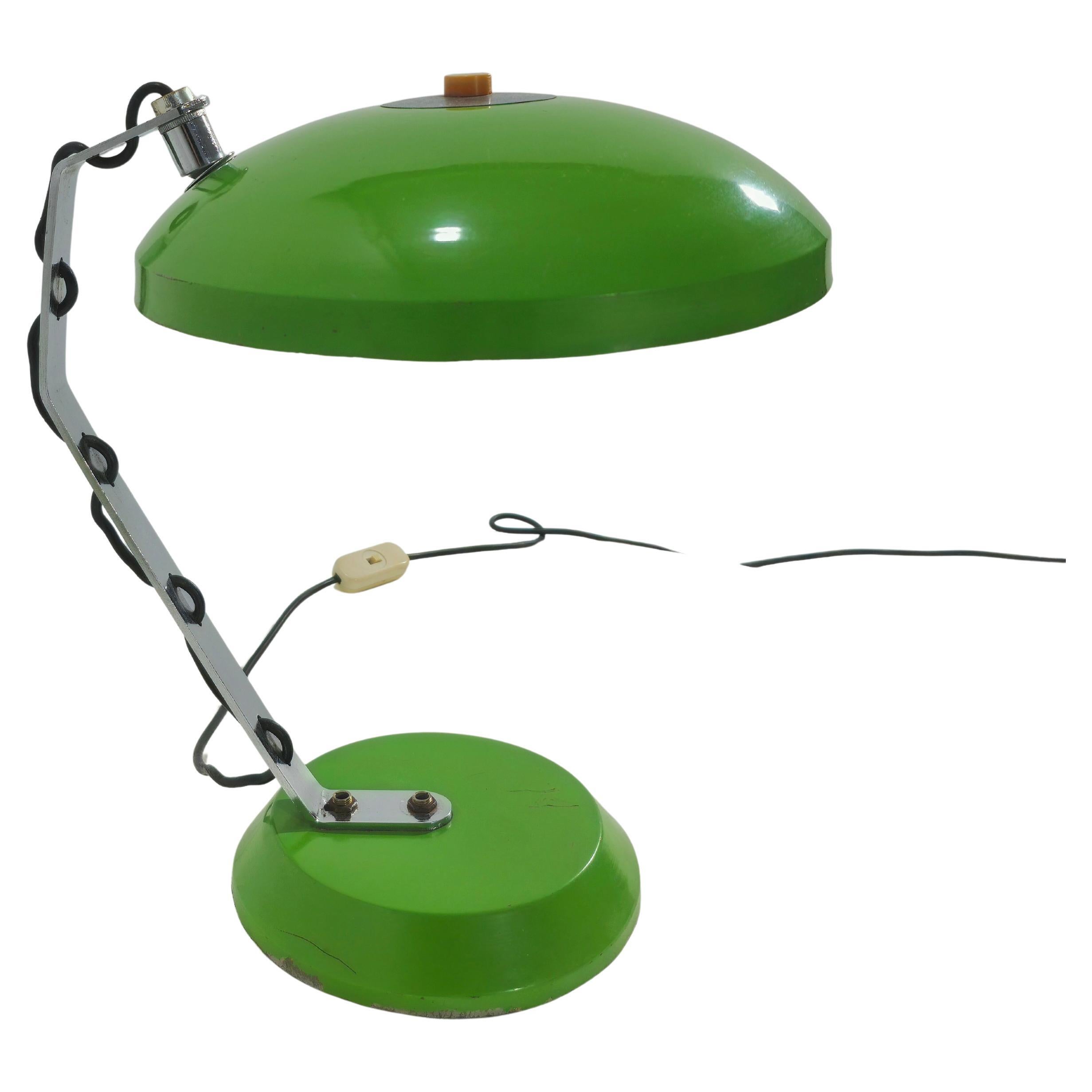Table Lamp in Painted and Chromed Metal Mid-Century Modern Italy 1970s