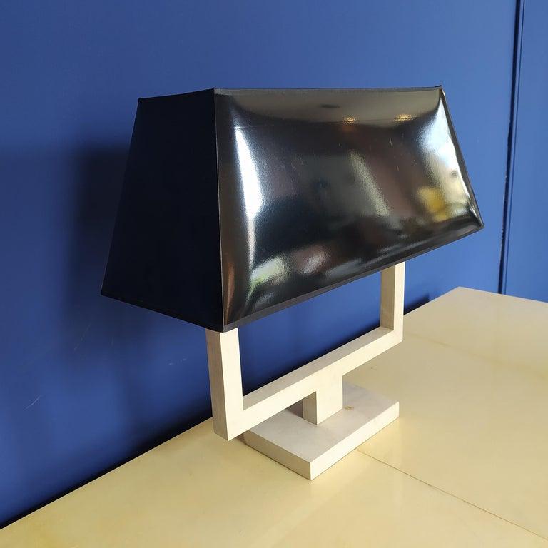 Table lamp in Parchment designed by Michel Leo.