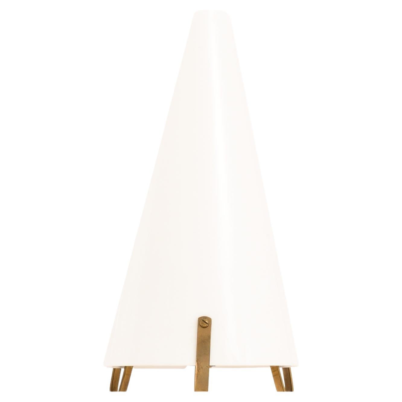 Table Lamp in Plastic and Brass by Hans Bergström, 1950's