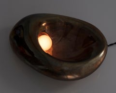 Table Lamp in Polished Bronze by Rogan Gregory, 2016