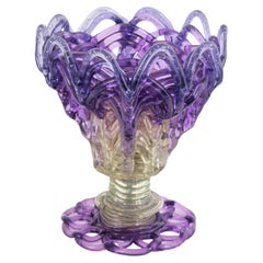 Table Lamp in Purple and Clear Lucite, 1960s