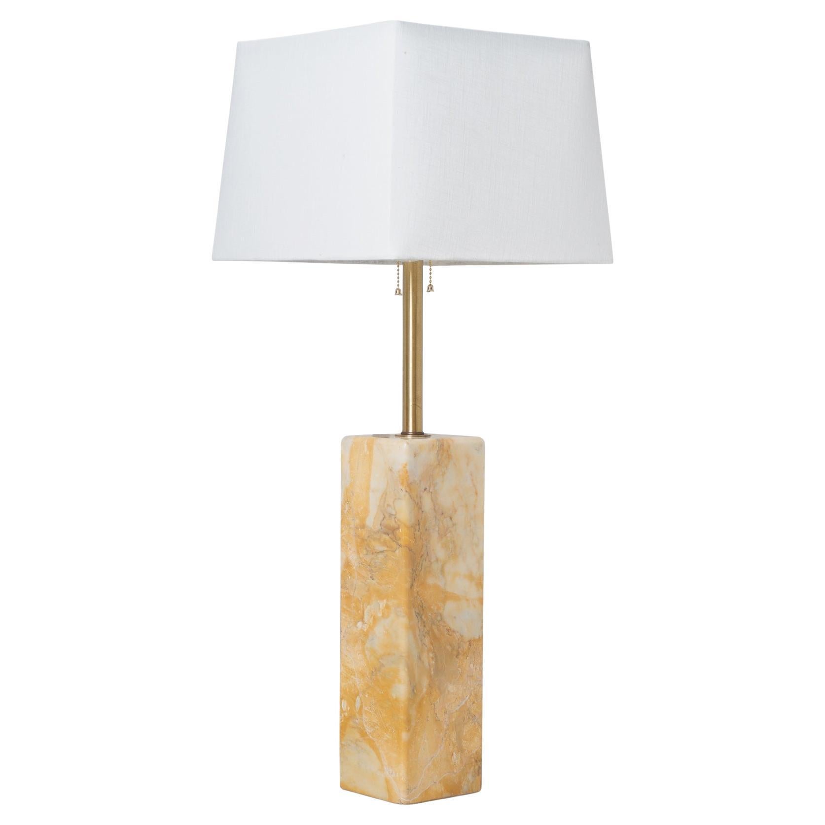 Lampada da tavolo in marmo di Siena di Nessen Studio