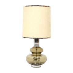 Table Lamp In Smoked Glass By Doria Leuchten, 1960s