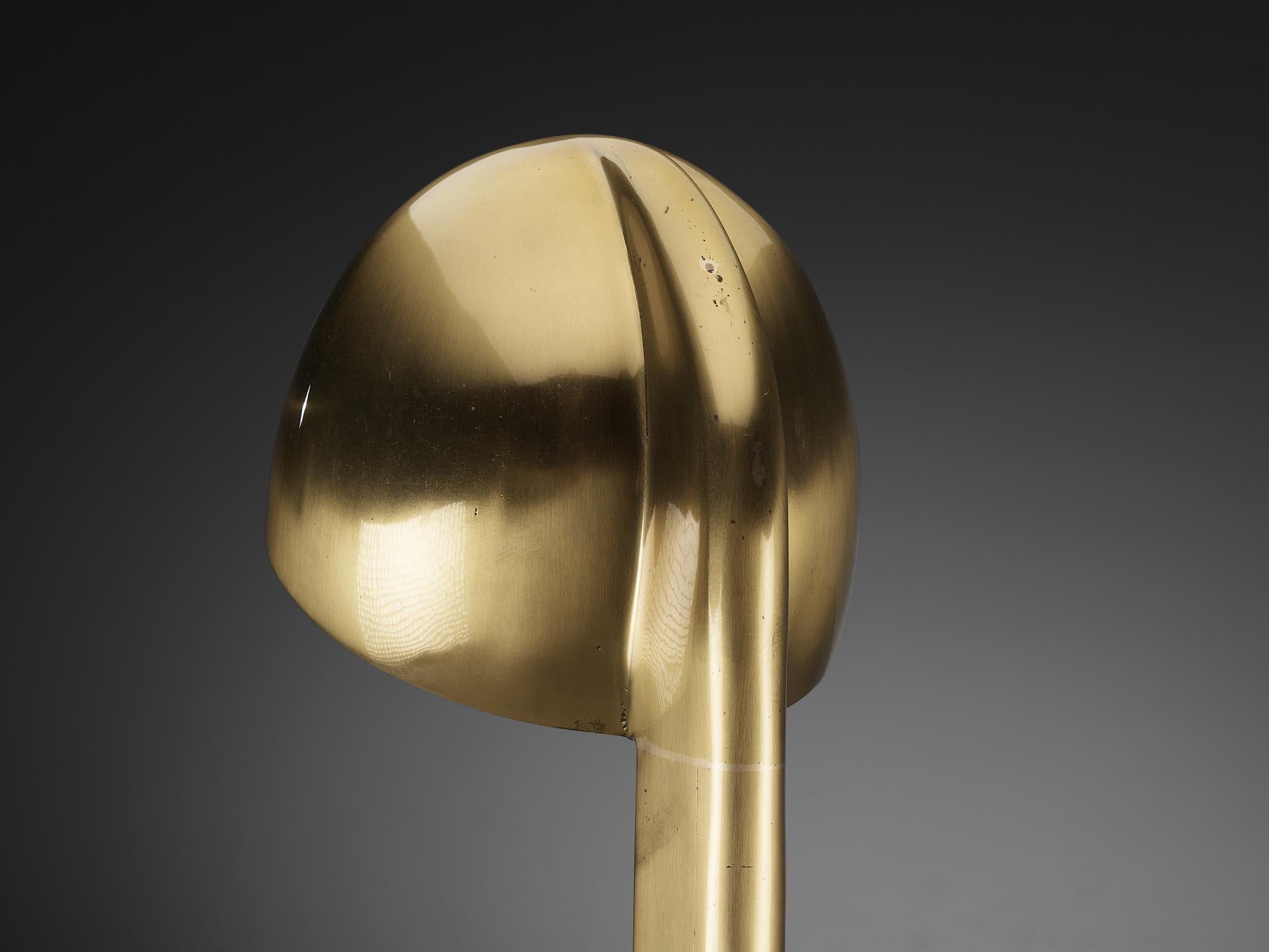 Late 20th Century Table Lamp in Solid Brass  For Sale