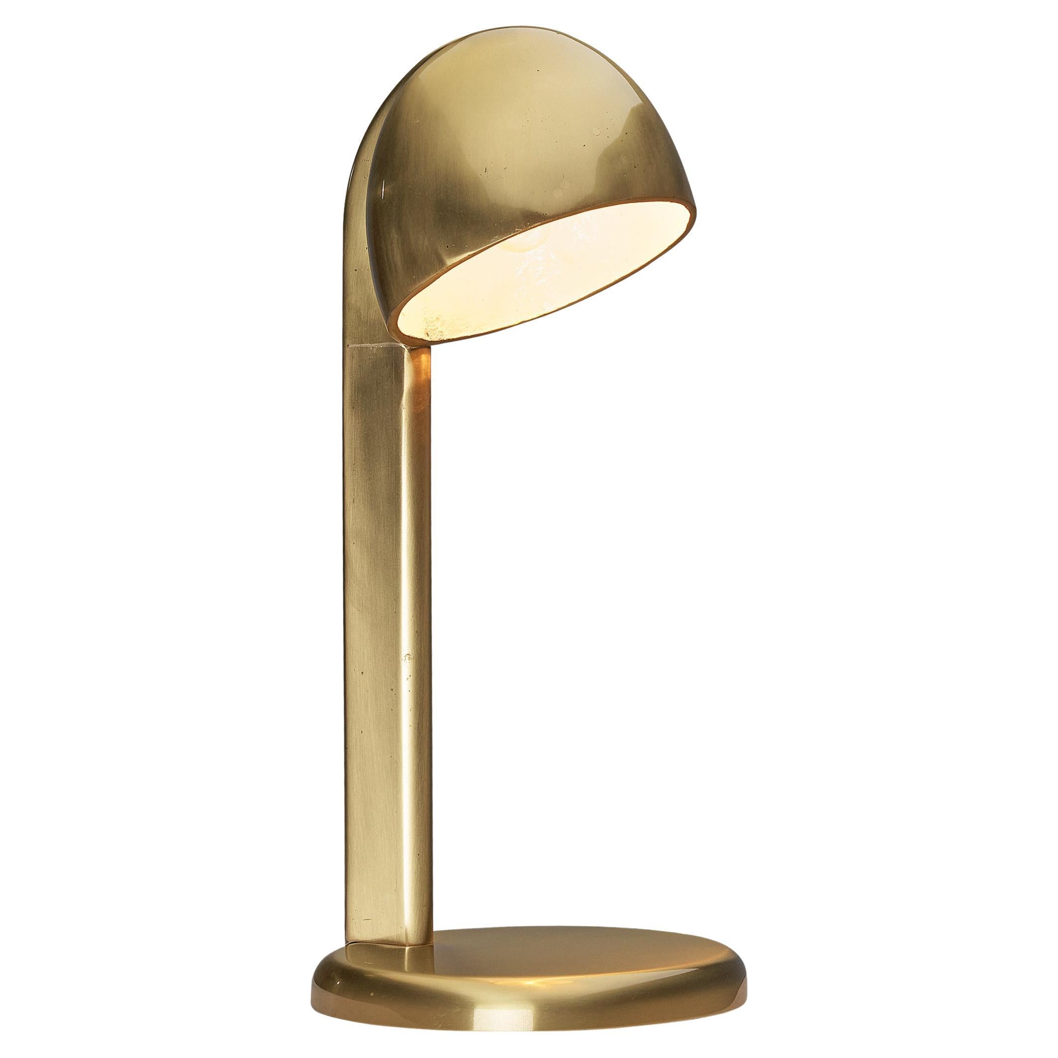 Table Lamp in Solid Brass  For Sale