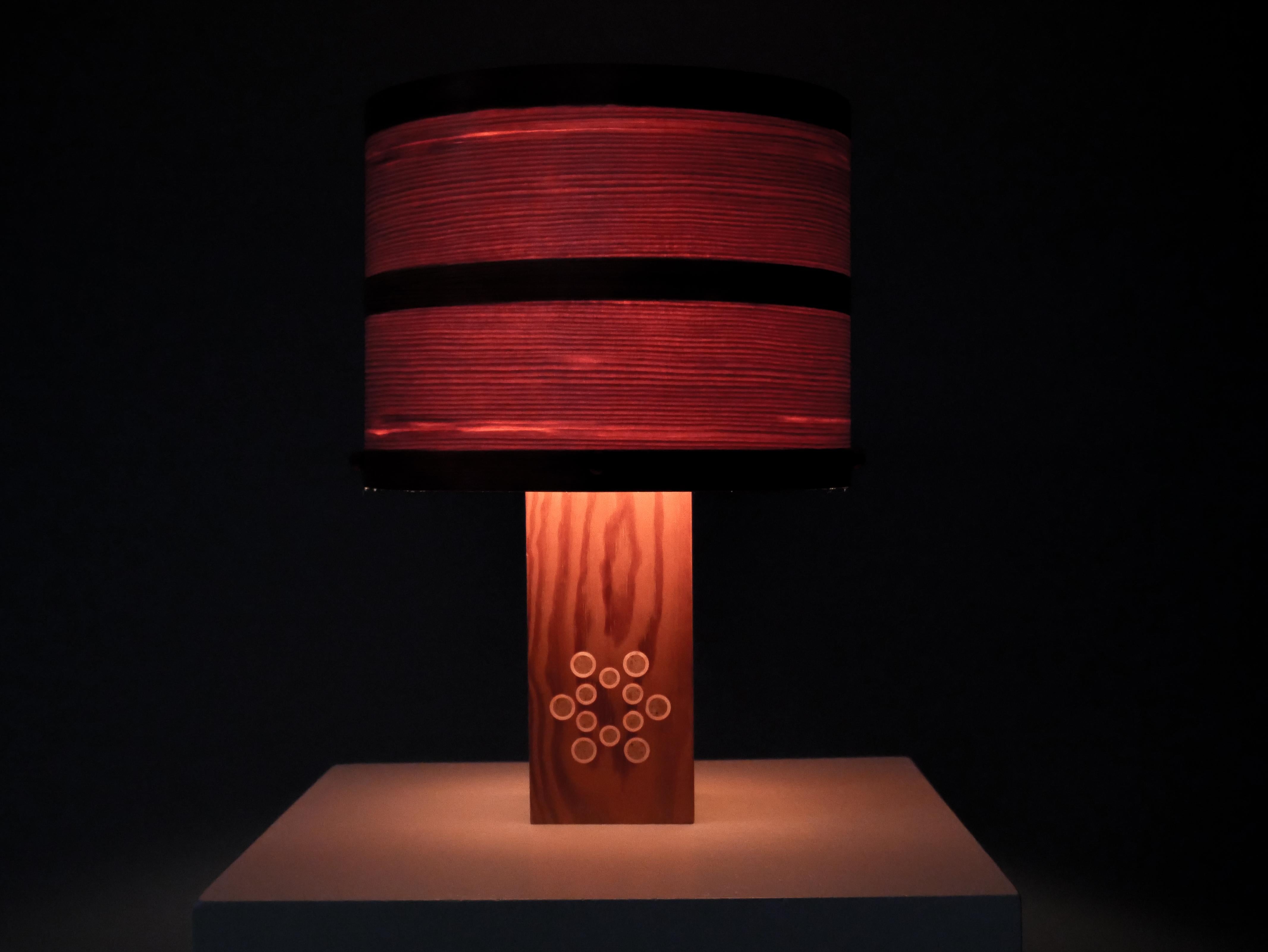 Late 20th Century Table Lamp in Solid Pine from the Swedish Company Pileprodukter, 1970s For Sale