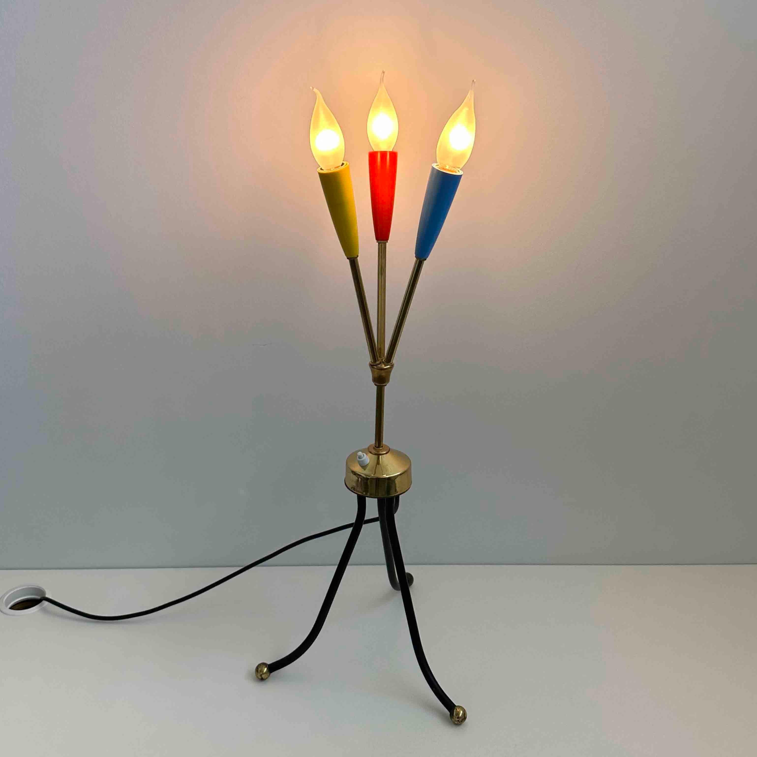 Space Age Table Lamp in Sputnik Style, Germany, 1960s For Sale