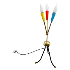 Tischlampe im Sputnik-Stil, Deutschland, 1960er Jahre