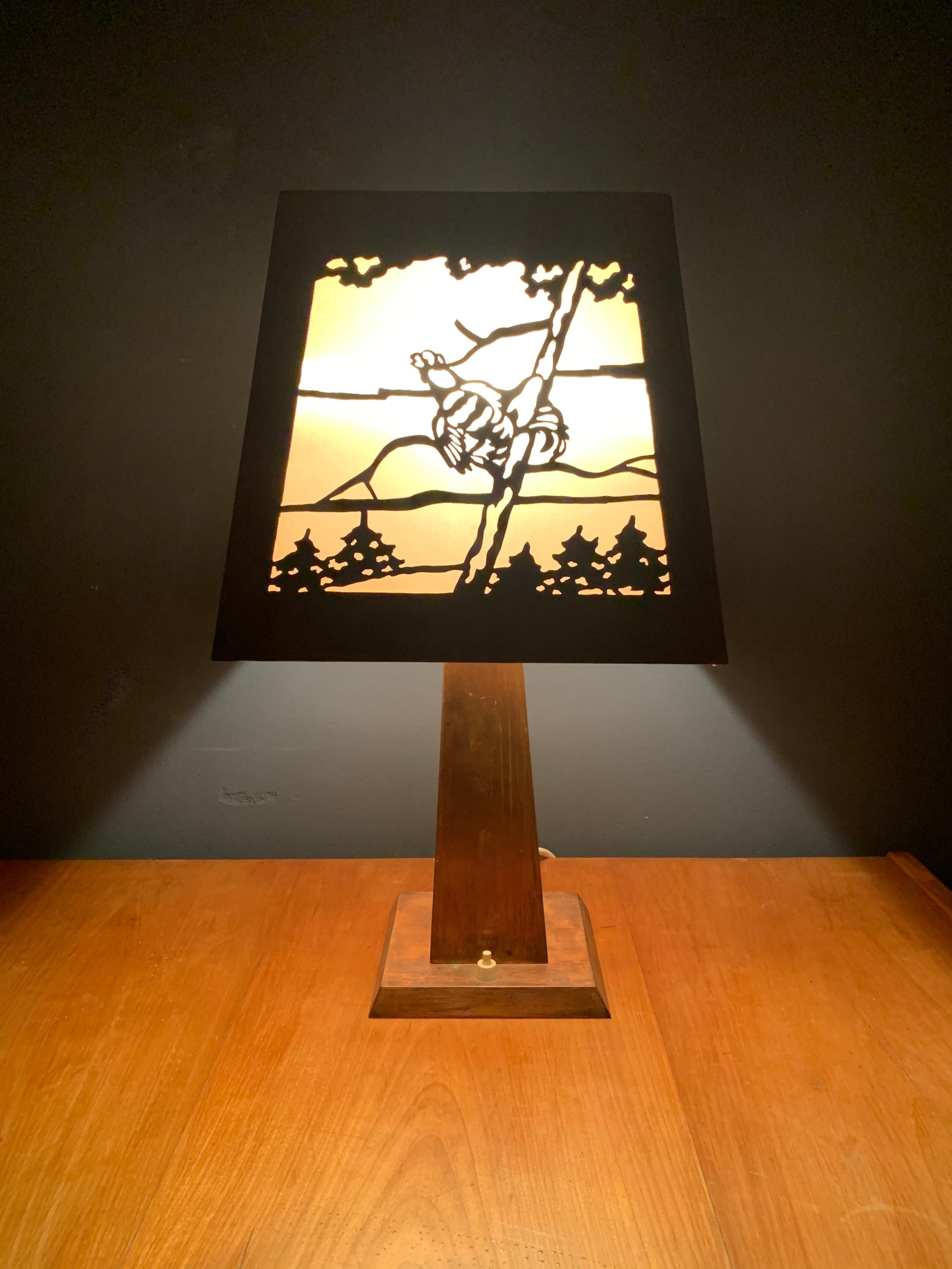 Table Lamp in the Manner of Charles Limbert For Sale 3